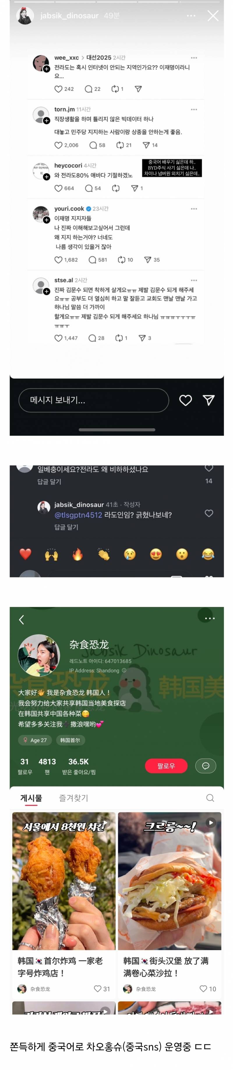 중국어 배우기 싫다던 유튜버 잡식공룡 반전...jpg