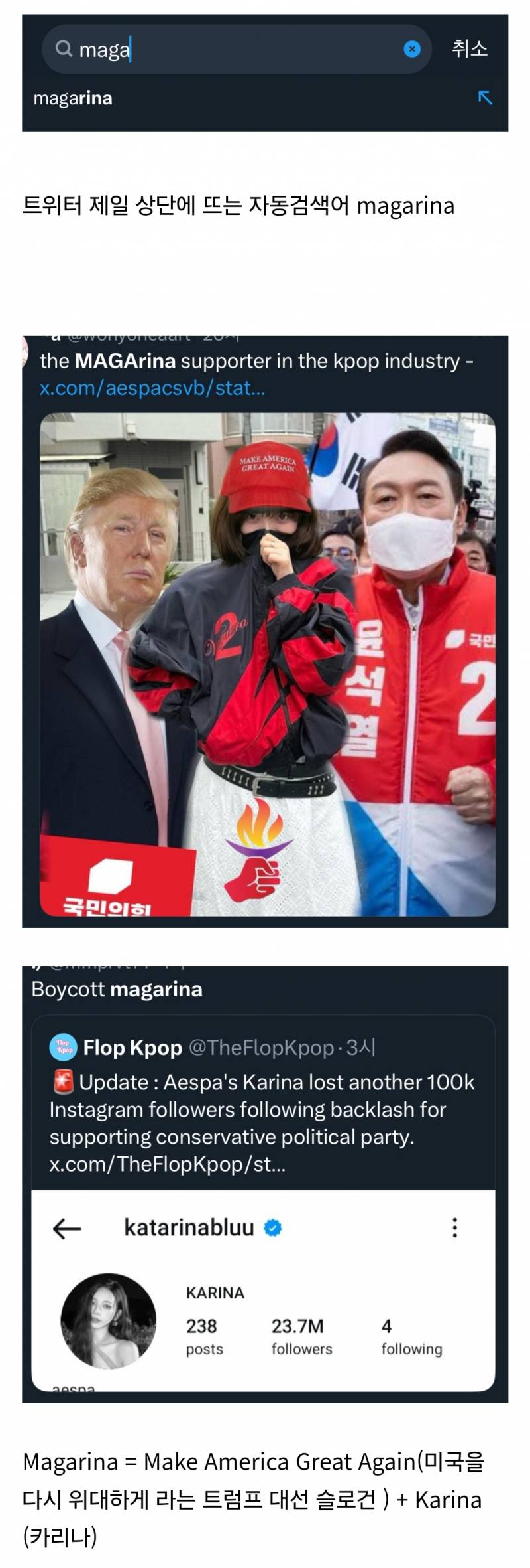 𝙙𝙤𝙜 𝙚𝙫𝙖라는 현재 해외에서 새로 생긴 카리나 별명....