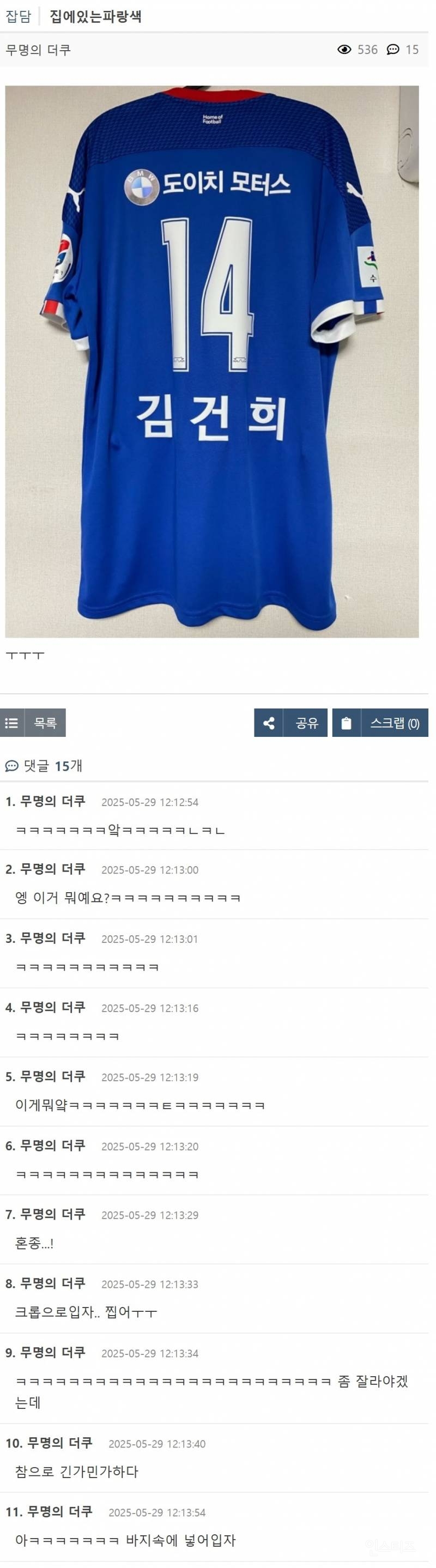 집에 있는 파란색 옷을 찾아봤다는 유권자..jpg