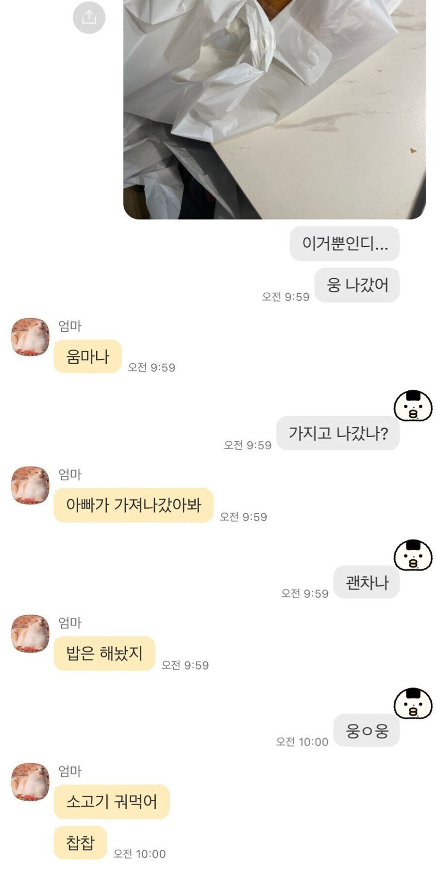 가족이 소시지빵 있던거 말없이 다 먹음... | 인스티즈