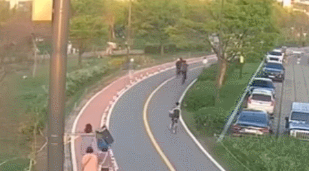 현재 난리 난 12살 남학생 - 아주머니 자전거 사고.JPG