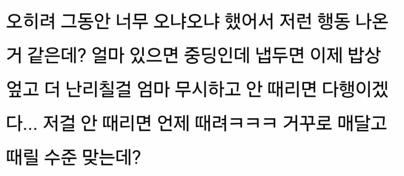 현재 난리 난 밥에 침뱉은 조카 훈육..JPG | 인스티즈
